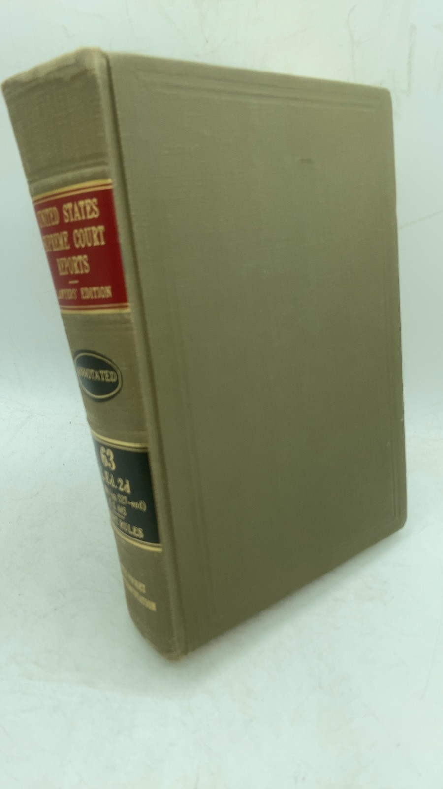 United States Supreme Court Reports, Lawyers\' Edition, Second Series, Volume ...