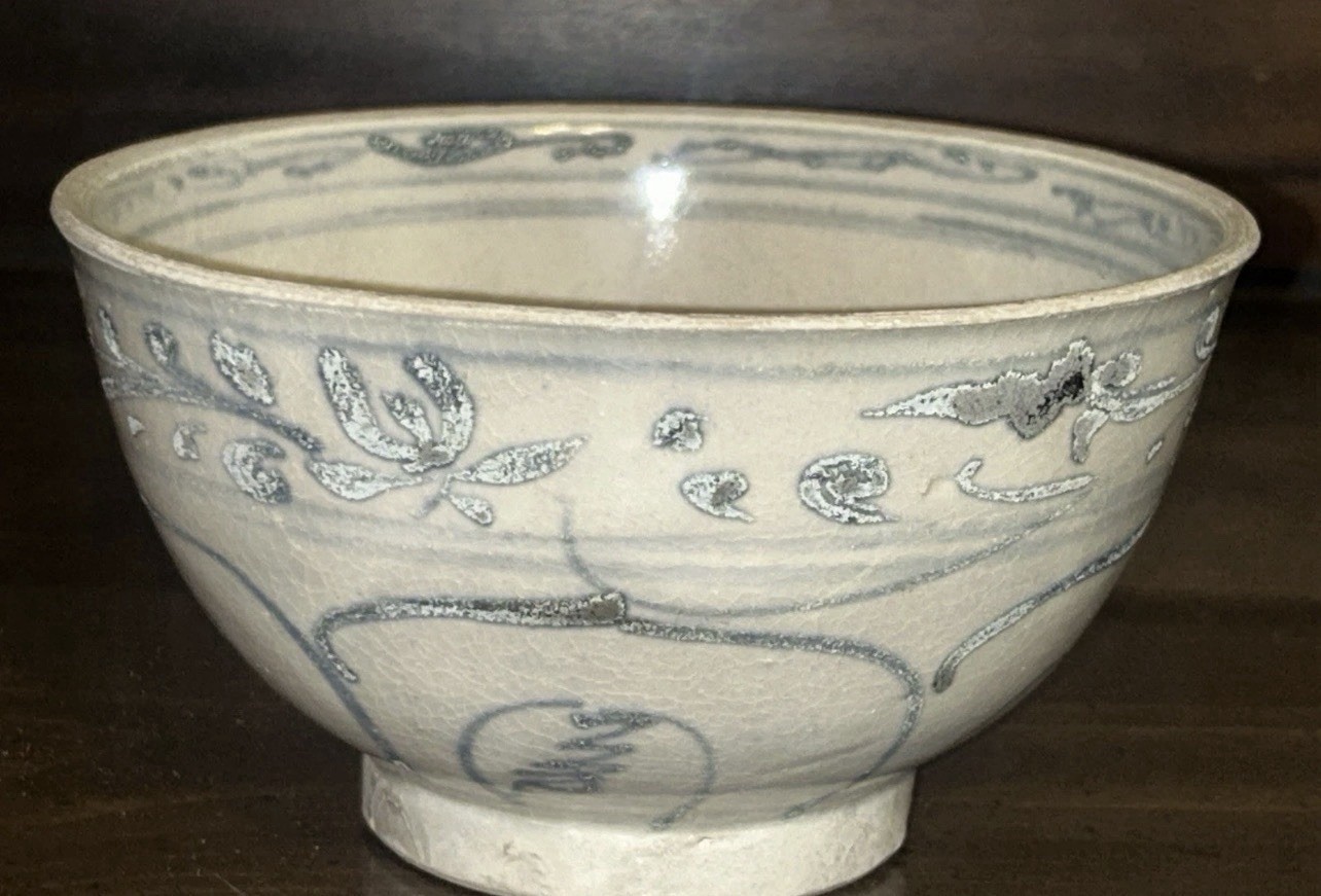 Antique 15th Century VietnameseHoi An Shipwreck Bowl With Provenance