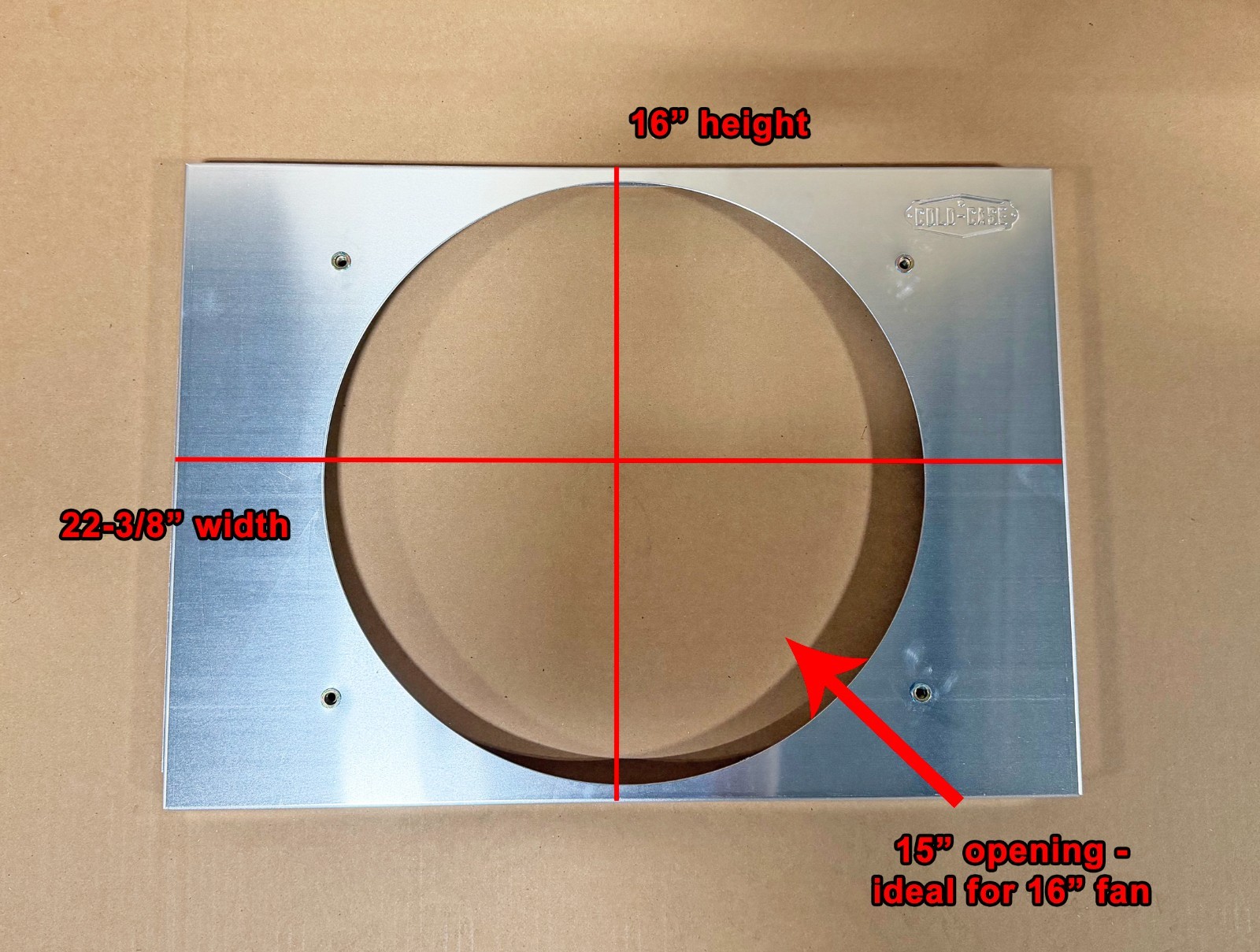 Aluminum Radiator Electric Fan Shroud Metal 23\