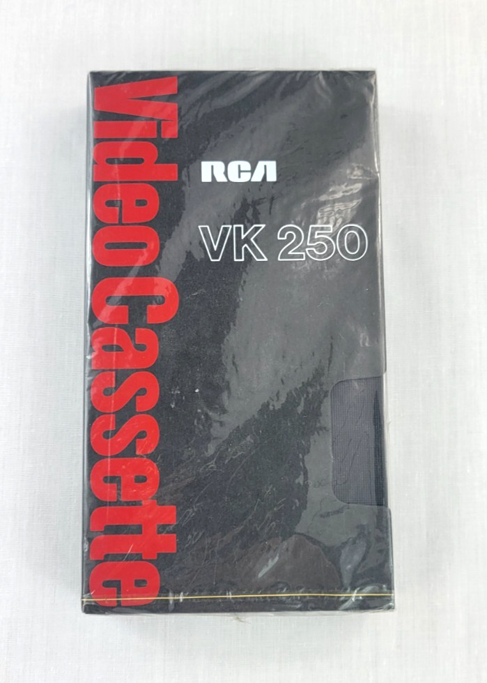 Vintage 1977 RCA VK250 VHS Cassette Tape First Edition Rare Black Box NEW Sealed Vintage 1977 RCA VK250 VHS Cassette Tape First Edition Rare Black Box NEW Sealed