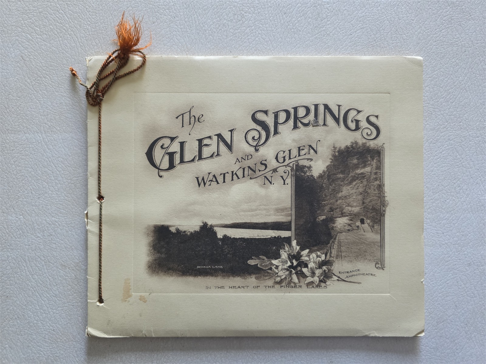 Glen Springs & Watkins Glen NY Antique 1920 Portfolio of Photos 12 Photogravures