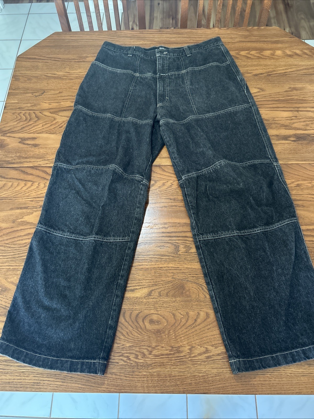 VTG Marithe Francois Girbaud Men\'s Jeans 36x32 Black Denim Wide Leg Baggie Y2K VTG Marithe Francois Girbaud Men\'s Jeans 36x32 Black Denim Wide Leg Baggie Y2K
