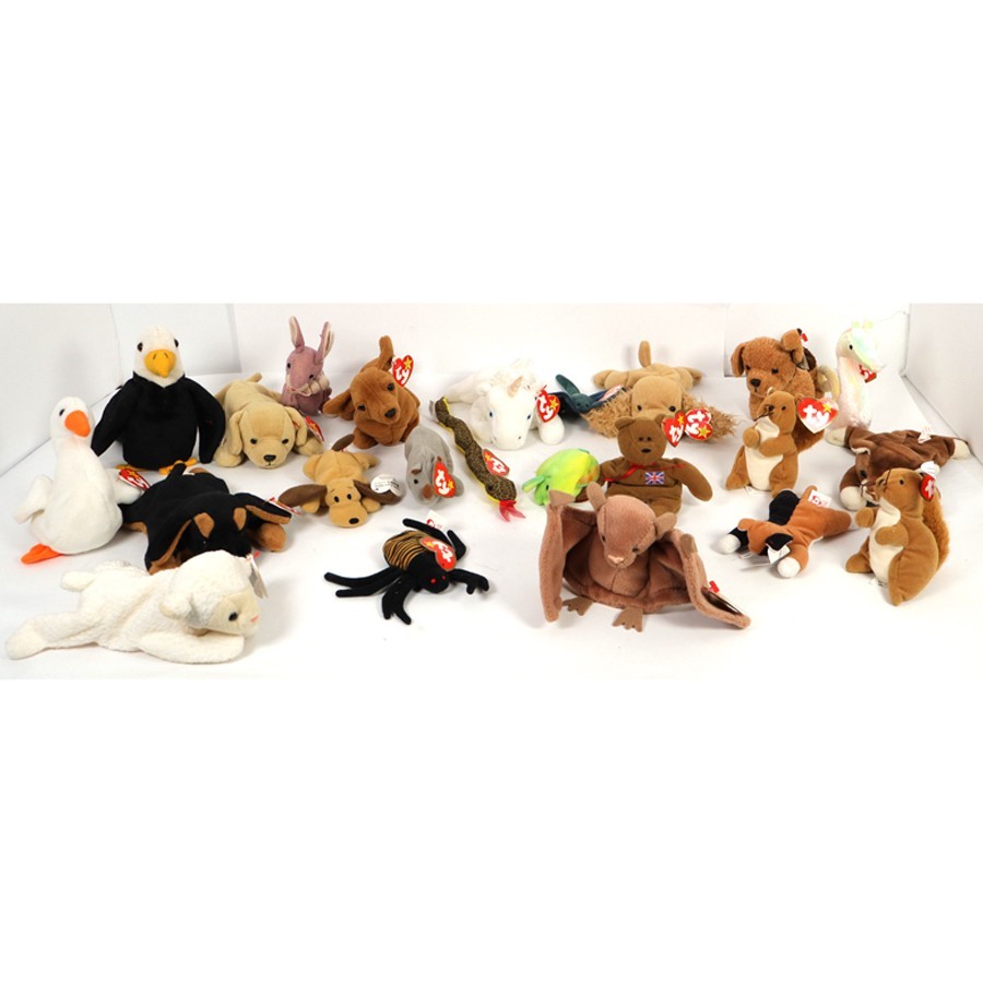 Beanie Babies, 22 total, All have tags, Vintage