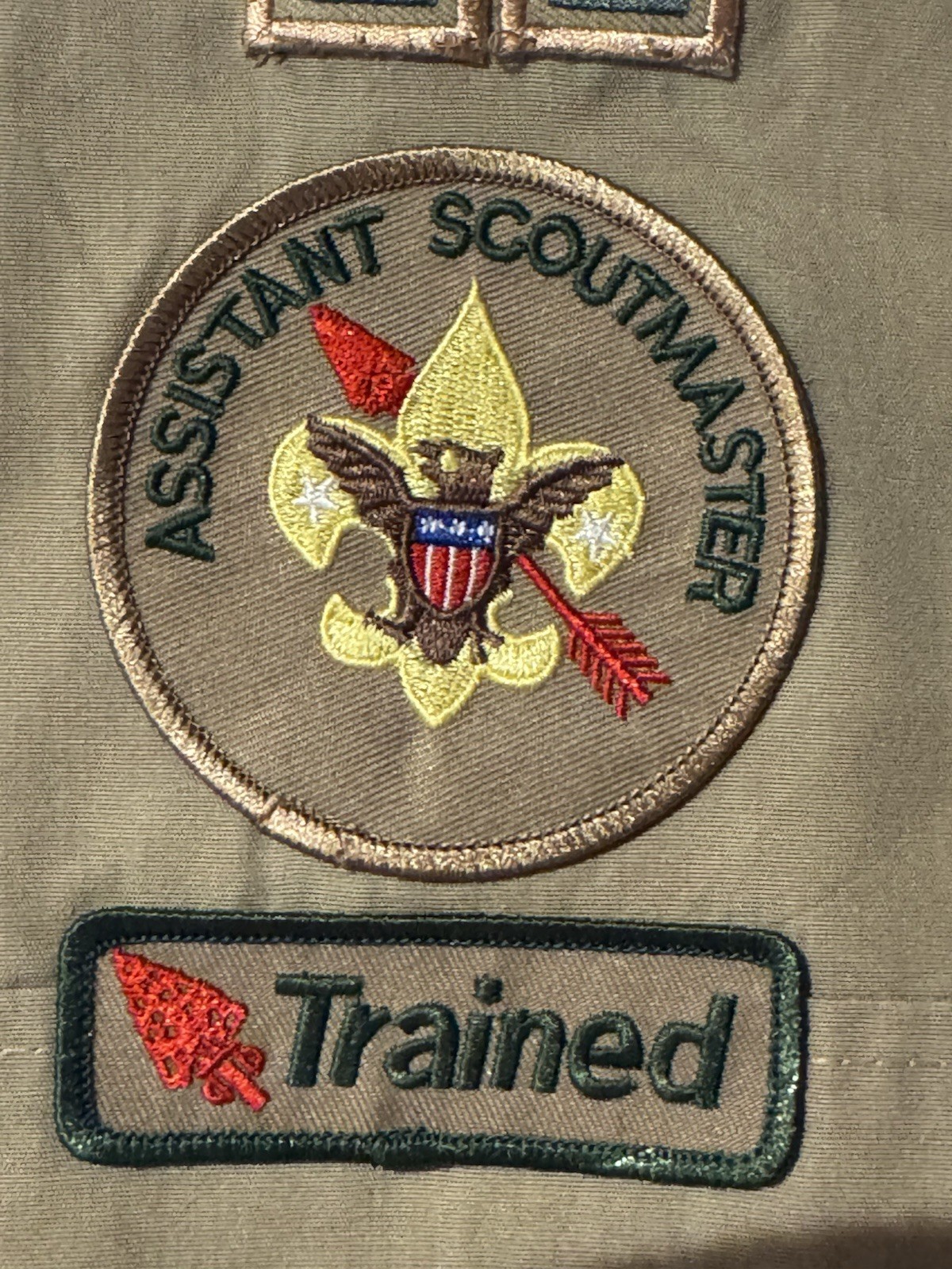 Scouts Trained, ASM OA 3” Patches. Both BSA, Trained And ASM Order of the Arrow
