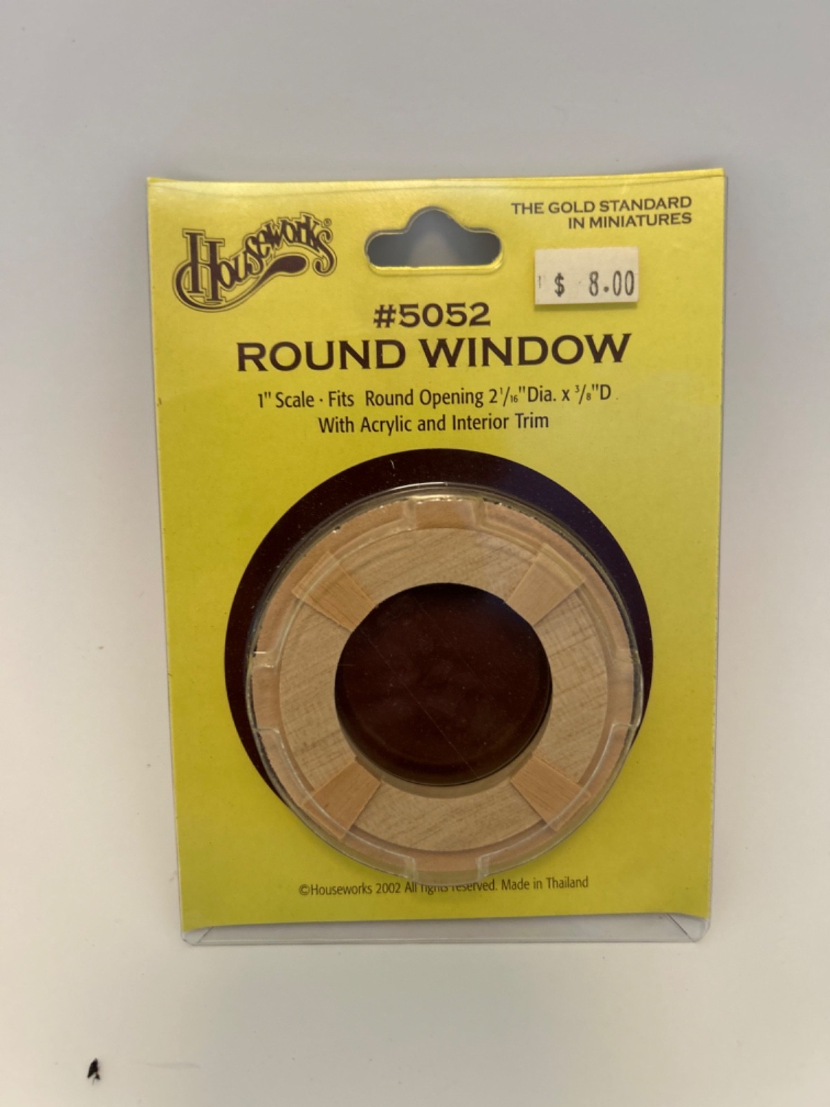 Houseworks #5052 1/12 Scale Round Window Houseworks #5052 1/12 Scale Round Window