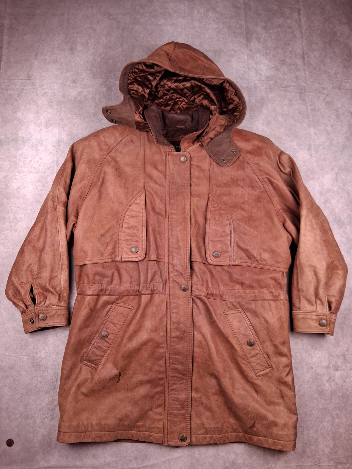 Vintage Adventure Bound Jacket Large Wilsons Leather Thinsulate 3M Hooded Parka Vintage Adventure Bound Jacket Large Wilsons Leather Thinsulate 3M Hooded Parka