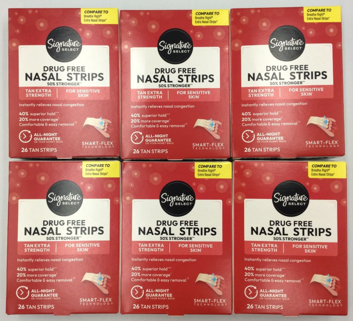 Nasal Strips Extra Strength Breathe Better Reduce Snoring, 156 Strips🎈6 BOXES🎈