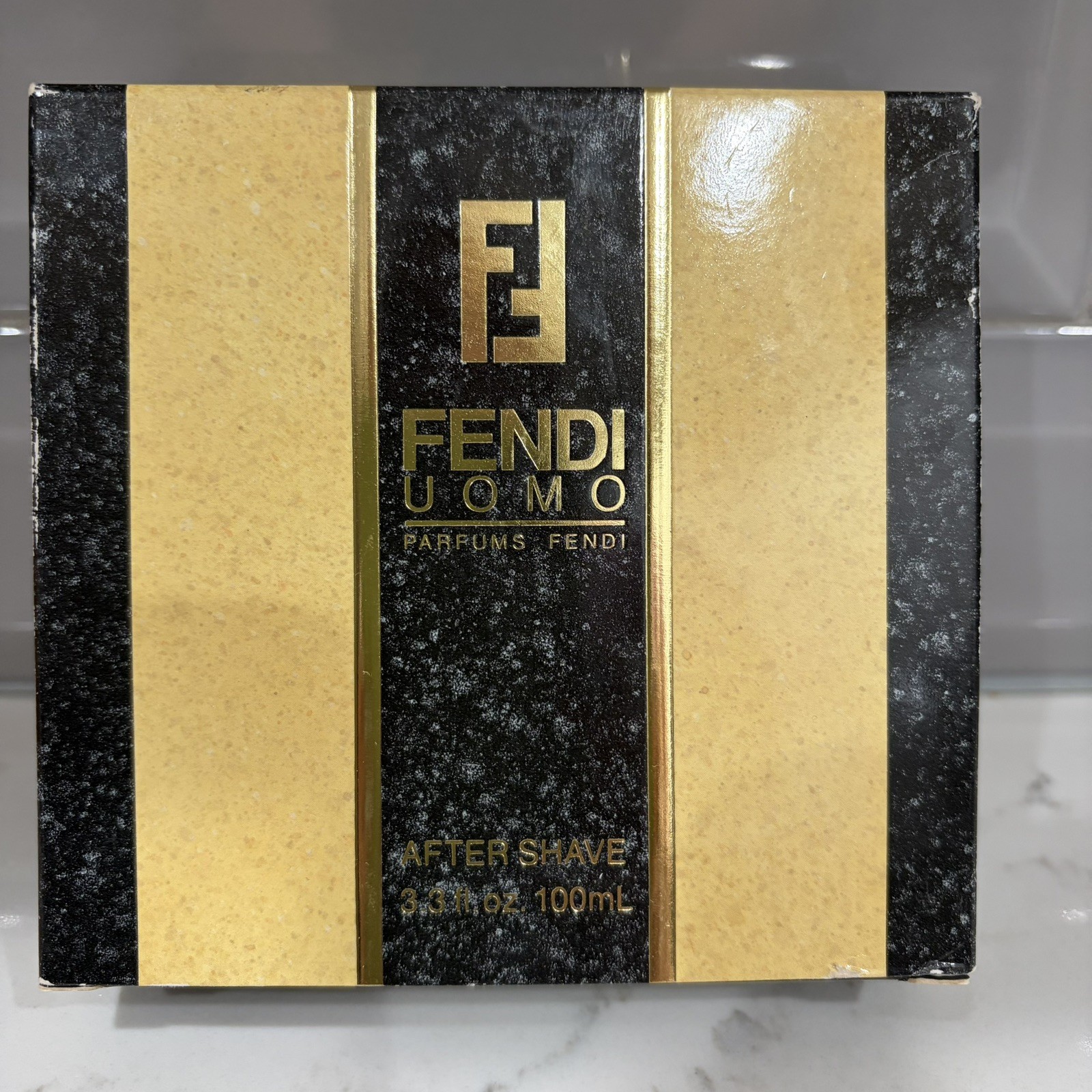 FENDI UOMO by PARFUMS FENDI 3.3 FL oz / 100 ML After Shave Splash New In Box