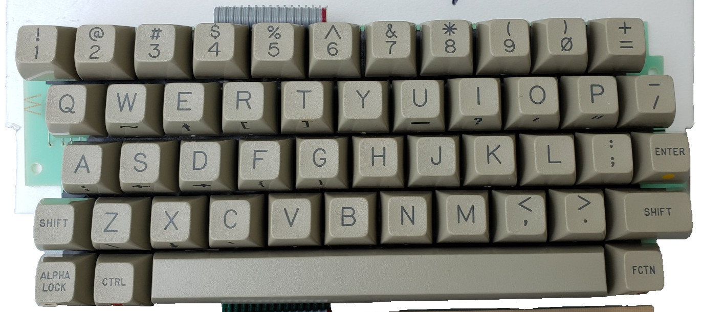 Brand New TI-99/4A Keyboard Assembly HI-TEK Part No.100511E, Fully Functional