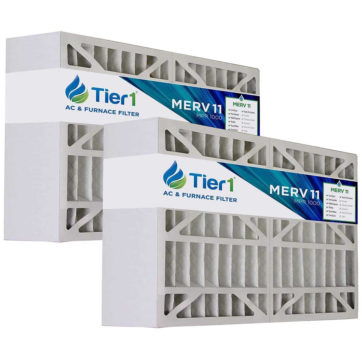 Tier1 Replacement for White Rodgers 16x28x6 Merv 11 Furnace Air Filter 2 Pack