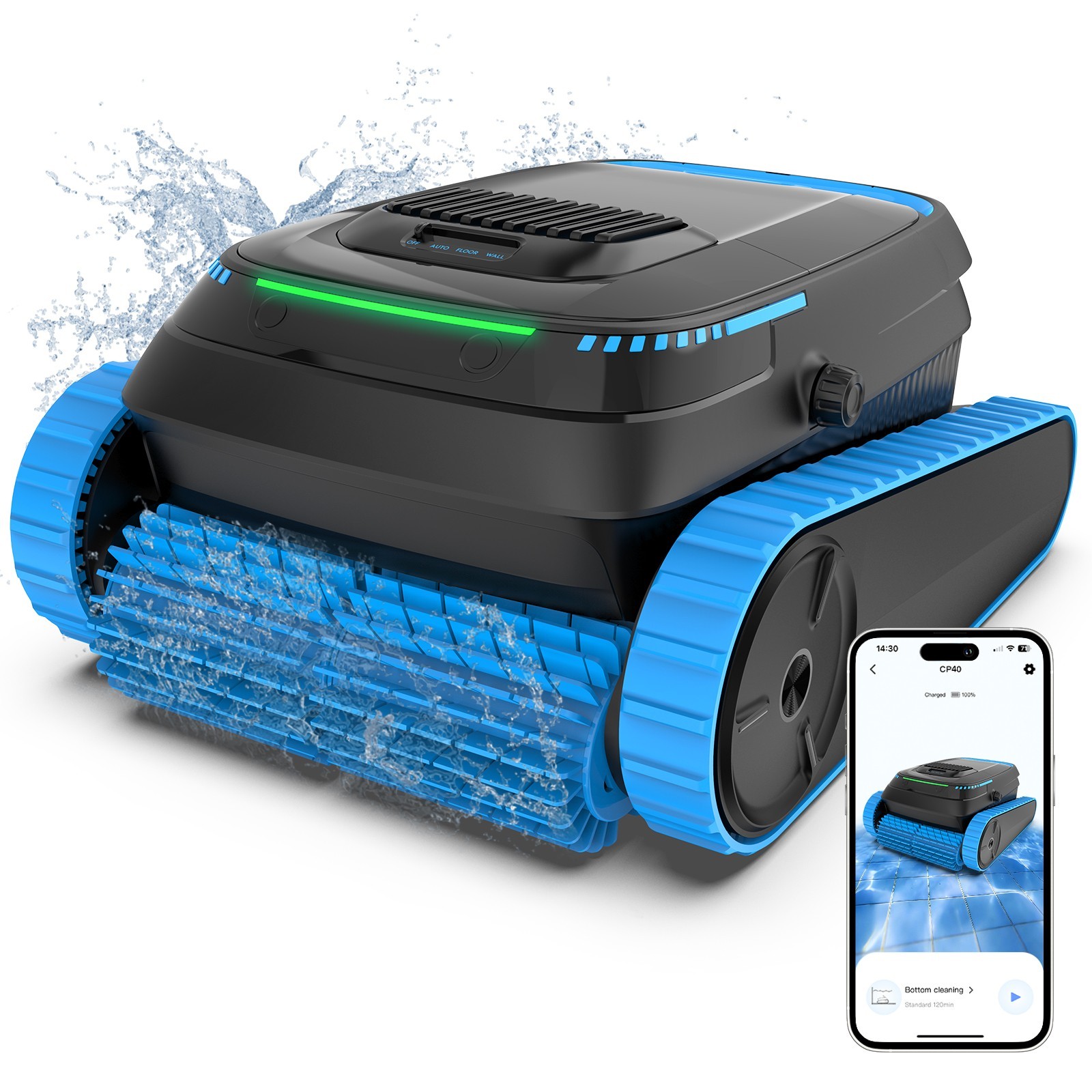 Refurbished AIRROBO CP40 Robotic Pool Vacuum Clean for Floor Wall and Waterline