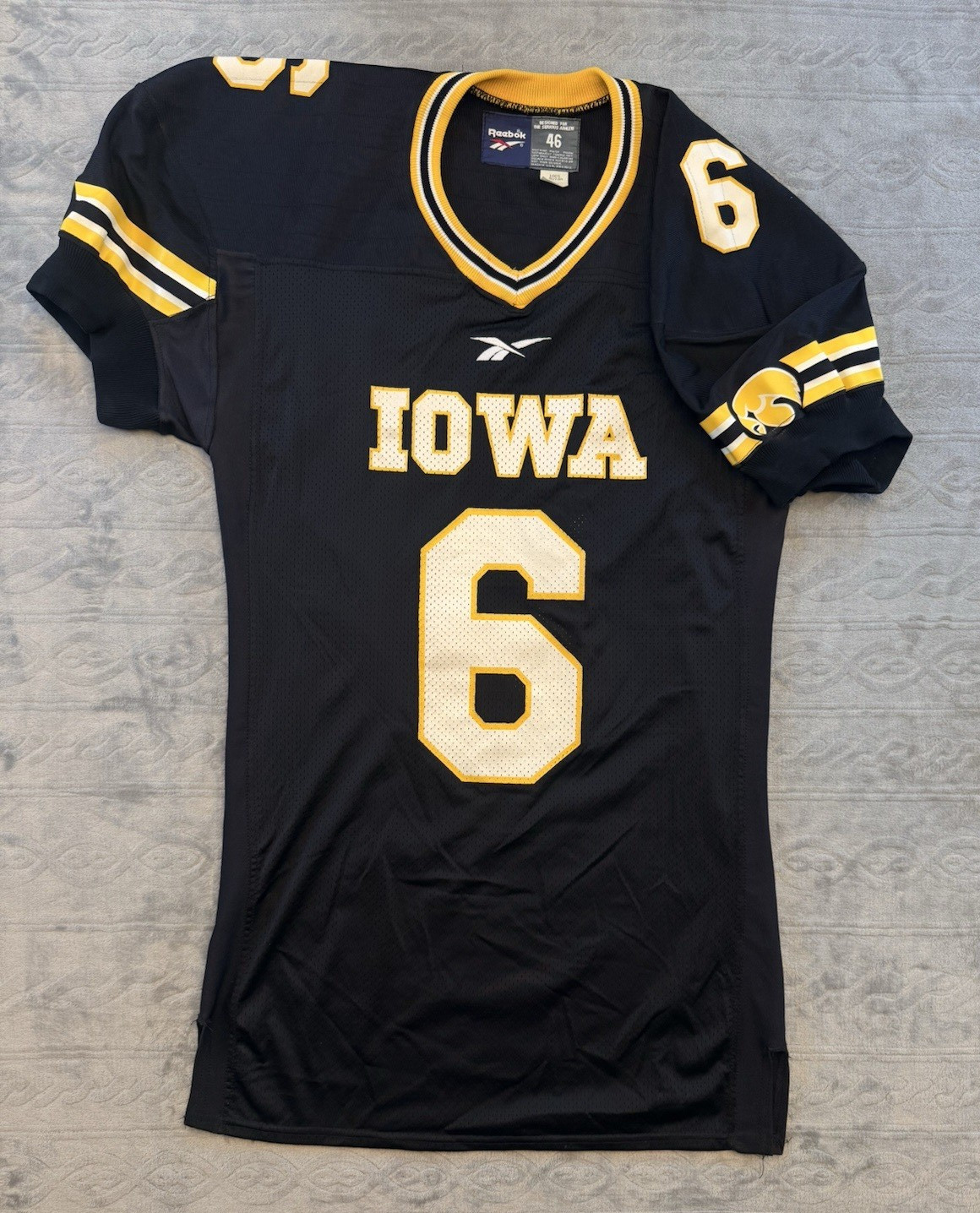 Vintage 1997 Tim Dwight Reebok Iowa Hawkeyes #6 Football Jersey Adult Lg Sz 46