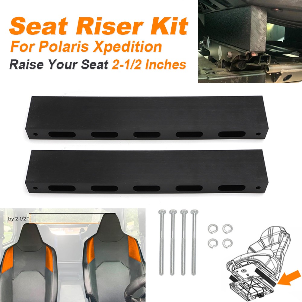 Raise Your Seat 2-1/2 Inches For Polaris Xpedition Seat Riser Upgraded Kit POM Raise Your Seat 2-1/2 Inches For Polaris Xpedition Seat Riser Upgraded Kit POM
