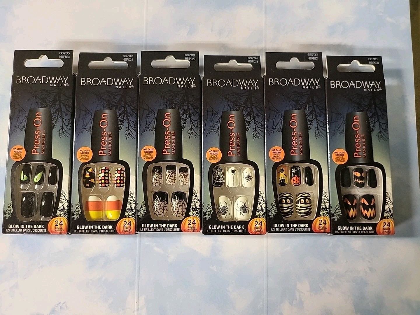 Lot Of 6 Kiss Broadway Nails Press-On Manicure Halloween Nails Lot Of 6 Kiss Broadway Nails Press-On Manicure Halloween Nails