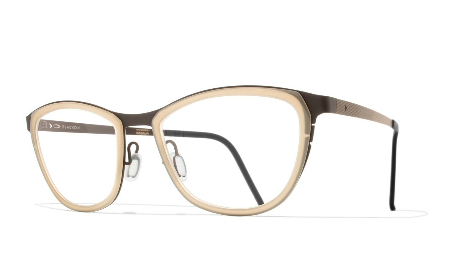 NEW BLACKFIN BF 791 GLEN COVE COL.663 GREY MUD AUTHENTIC EYEGLASSES  52-19