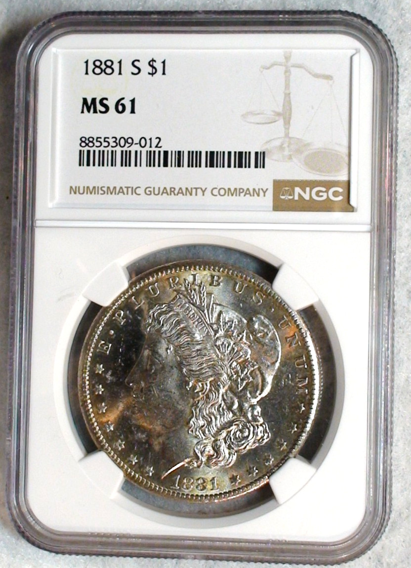 1881 S Morgan Dollar NGC MS61 GORGEOUS UNCIRCULATED $1 Coin