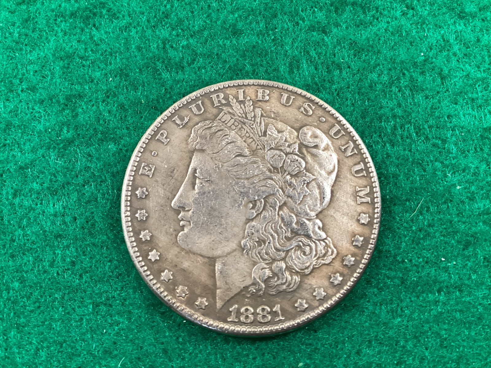 1881-S MORGAN SILVER DOLLAR $1 SAN FRANCISCO BUSINESS STRIKE 0.900 SILVER, NICE 1881-S MORGAN SILVER DOLLAR $1 SAN FRANCISCO BUSINESS STRIKE 0.900 SILVER, NICE