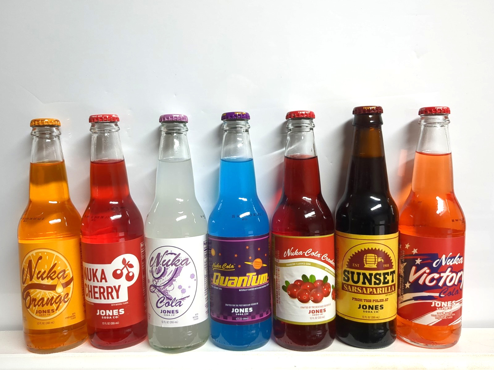 FALLOUT show Nuka Cola Quantum Quartz Cranberry Sunset Sarsaparilla x 7 SEALED