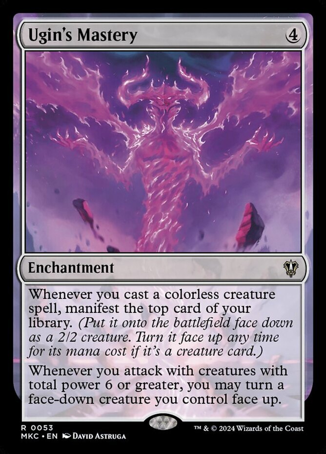 x1 Ugin\'s Mastery R MTG Commander: Murders at Karlov Manor M/NM, English