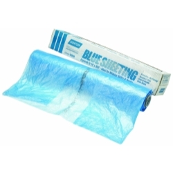 Norton 03345 16\' Paintable Blue Plastic Protective Sheeting Norton 03345 16\' Paintable Blue Plastic Protective Sheeting