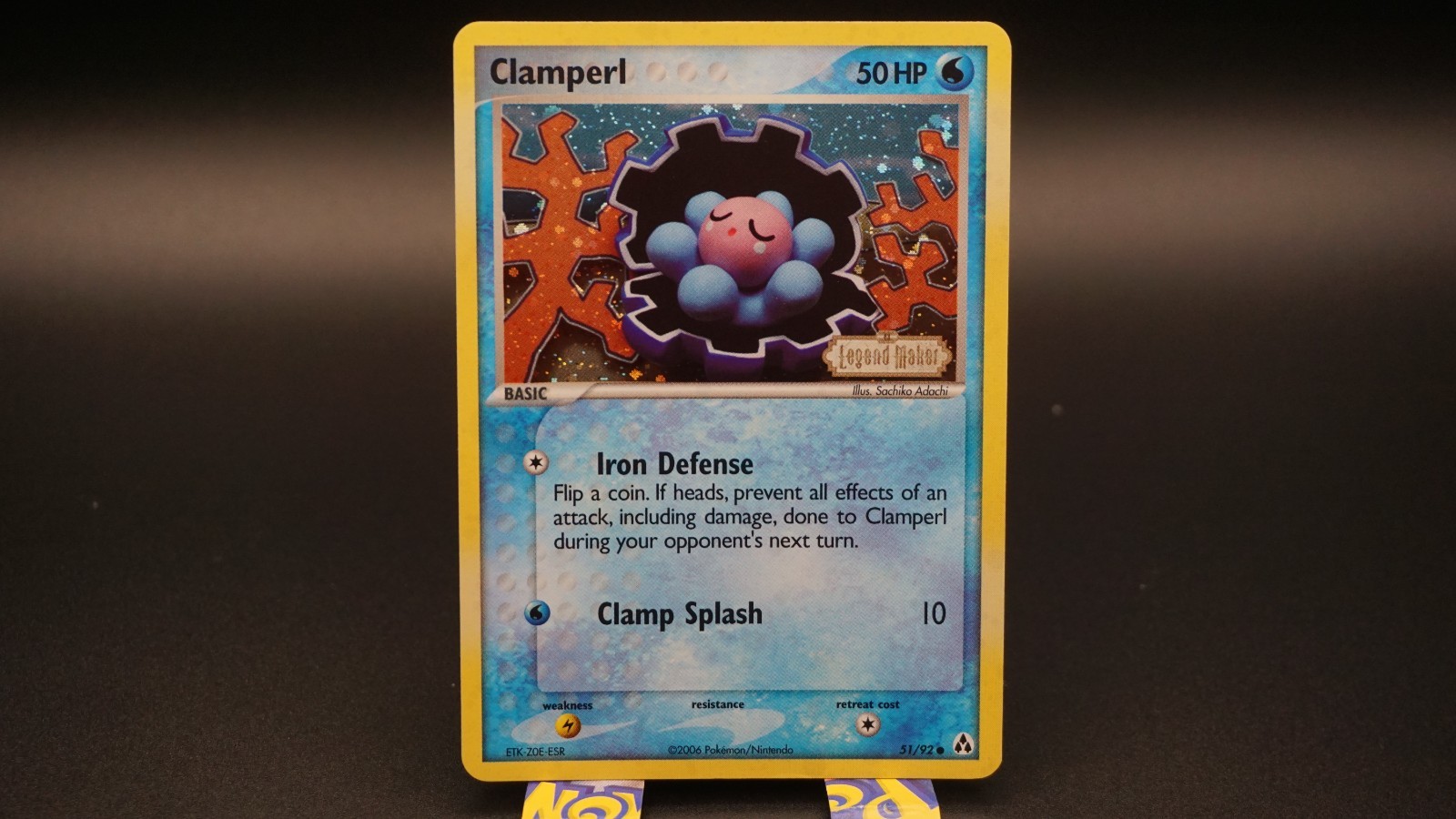 Clamperl 51/92 EX Legend Maker STAMPED Reverse Holo NM CLEAN