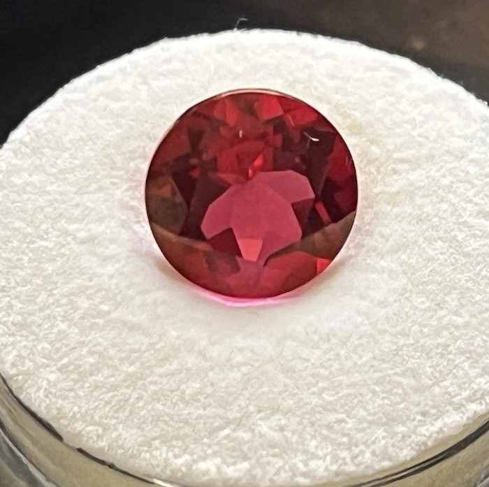 Natural Imperial Topaz 4.00ct Round Faceted Gem Gemologist Verified Untreated