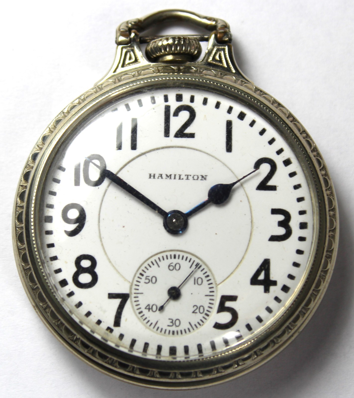 1926 Hamilton 992 16s 21j RAILROAD GRADE 14k Gold Filled Pocket Watch - Runs