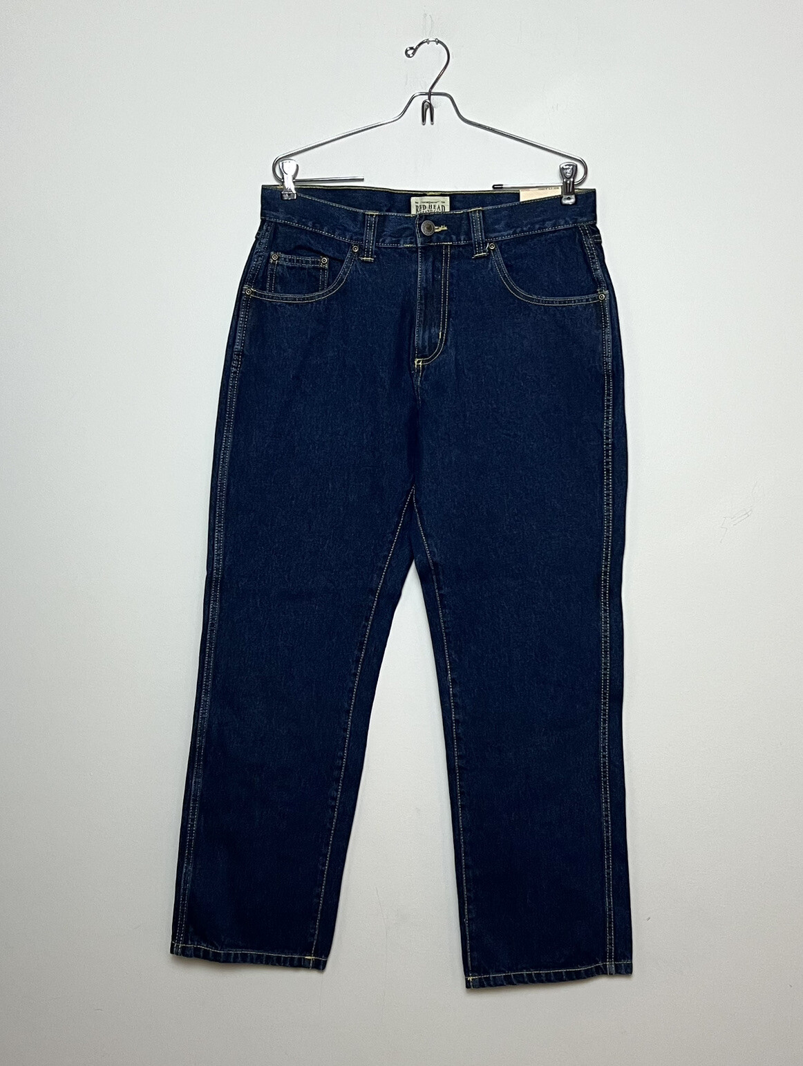 Redhead NEW Mens Classic Style Jeans Dark Wash 100% Cotton Sz 33x30 Redhead NEW Mens Classic Style Jeans Dark Wash 100% Cotton Sz 33x30