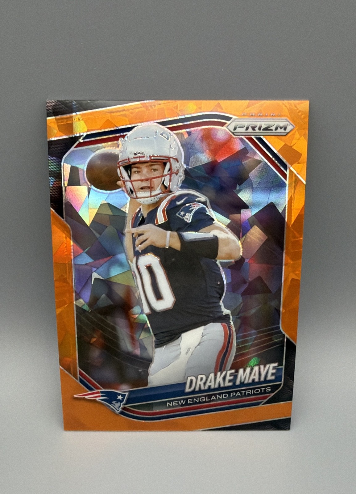 2025 Panini Prizm - Drake Maye #165 Orange Ice Prizm