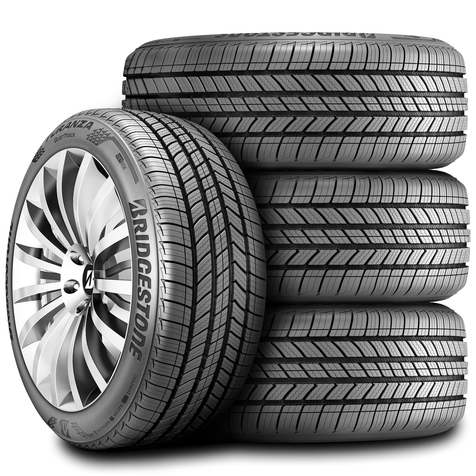 4 Tires Bridgestone Turanza Quiettrack 245/50R18 100V A/S All Season 4 Tires Bridgestone Turanza Quiettrack 245/50R18 100V A/S All Season
