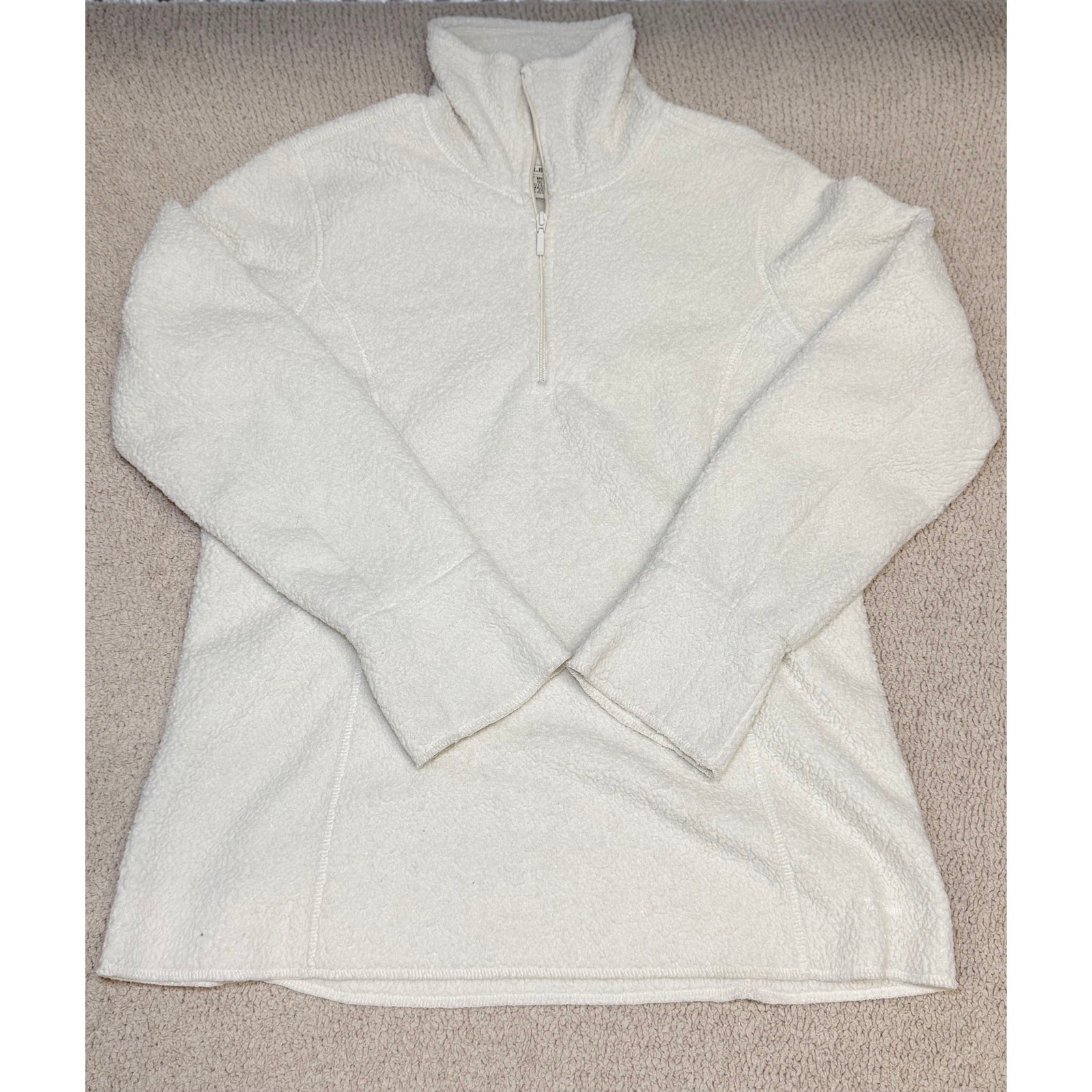 L.L.Bean Women’s Medium Sherpa Fleece Quarter Zip