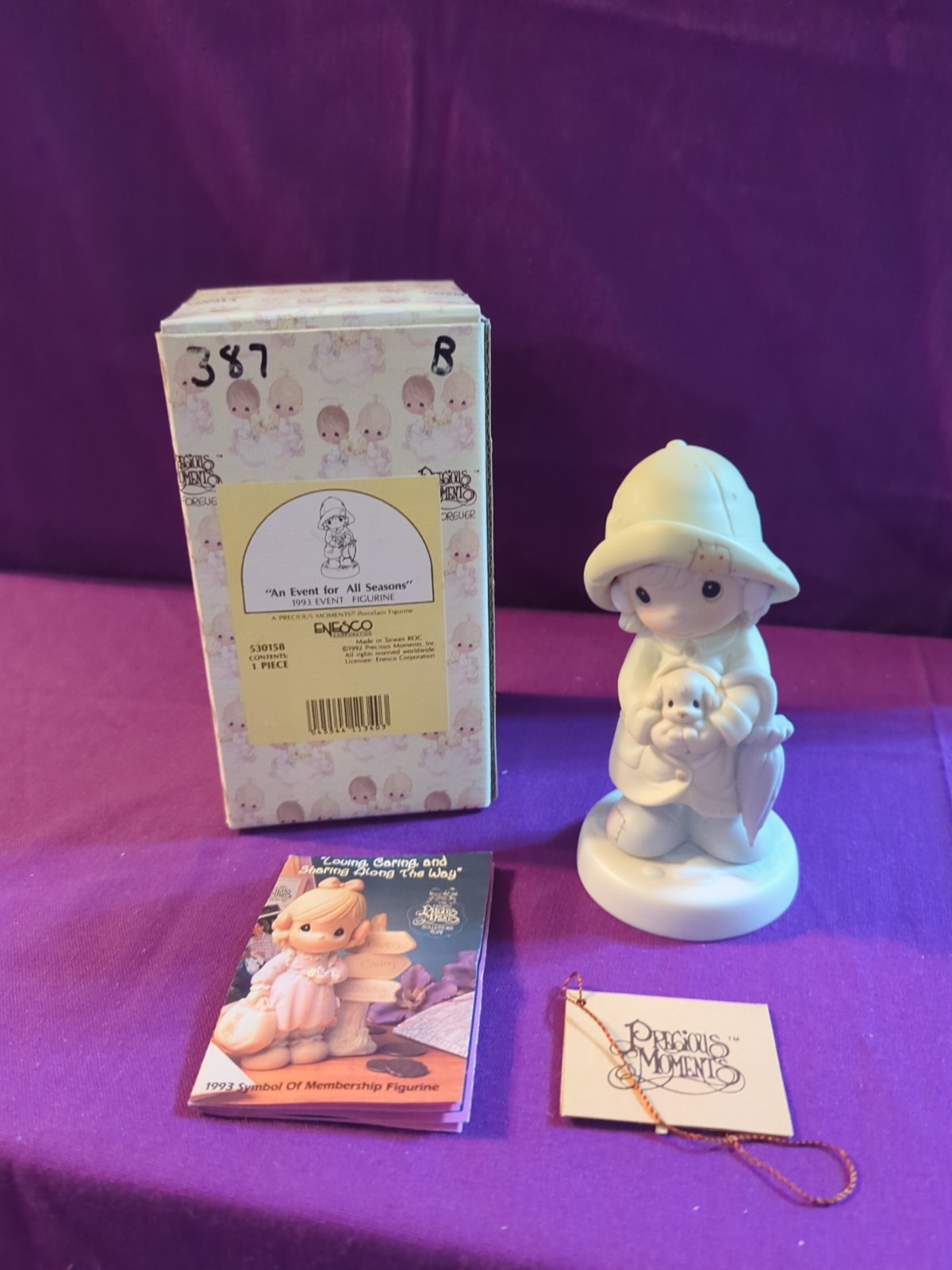 1992 Precious Moments, An Event For All Seasons, #530158 With Box 1992 Precious Moments, An Event For All Seasons, #530158 With Box