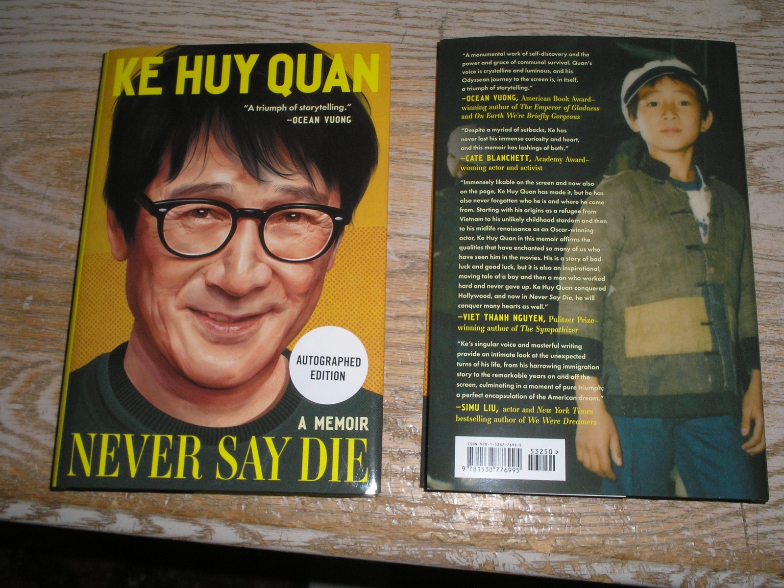 SIGNED Never Say Die : A Memoir by Ke Huy Quan (2026, New Hardcover 1st  print)