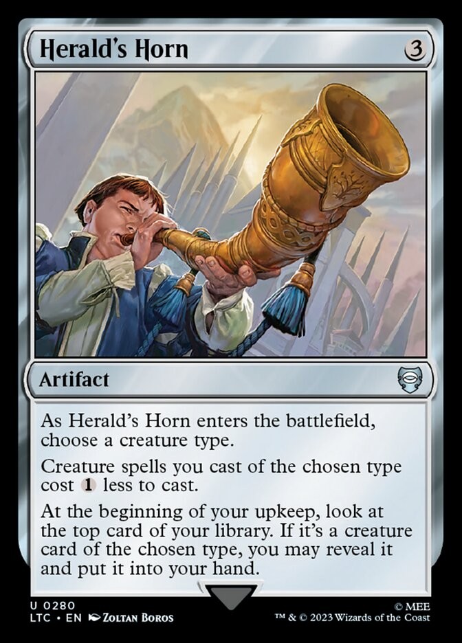 Herald\'s Horn 280 NM Tales of Middle-earth Commander MTG