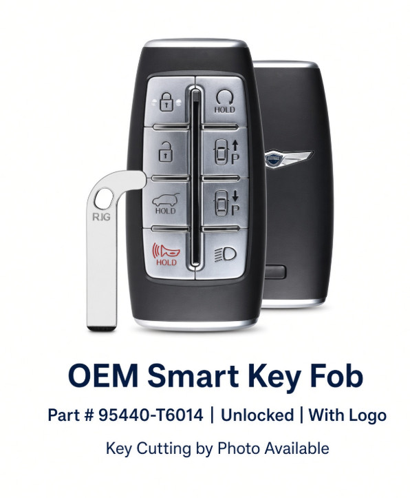 OEM 2022-2025 Genesis GV80 Smart Key 95440-T6014 With Logo OEM 2022-2025 Genesis GV80 Smart Key 95440-T6014 With Logo