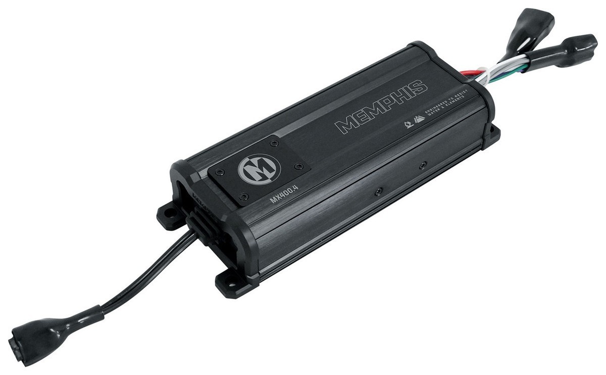 NEW Memphis Audio MX400.4 Compact 4-Channel Car Audio Amplifier. 75W RMS x 4