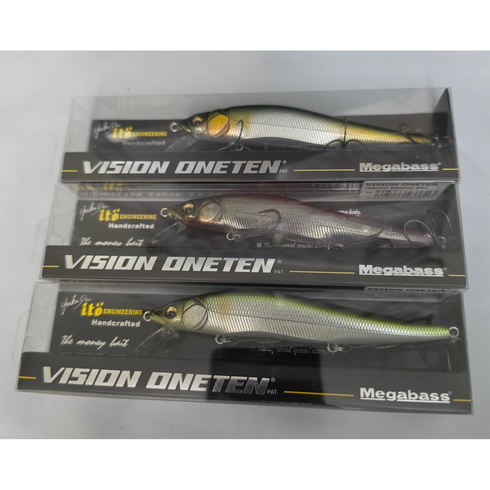 Megabass JDM Vision 110 Fishing Lures 3 ColorwAys Lot of 3 Jerkbait Lot