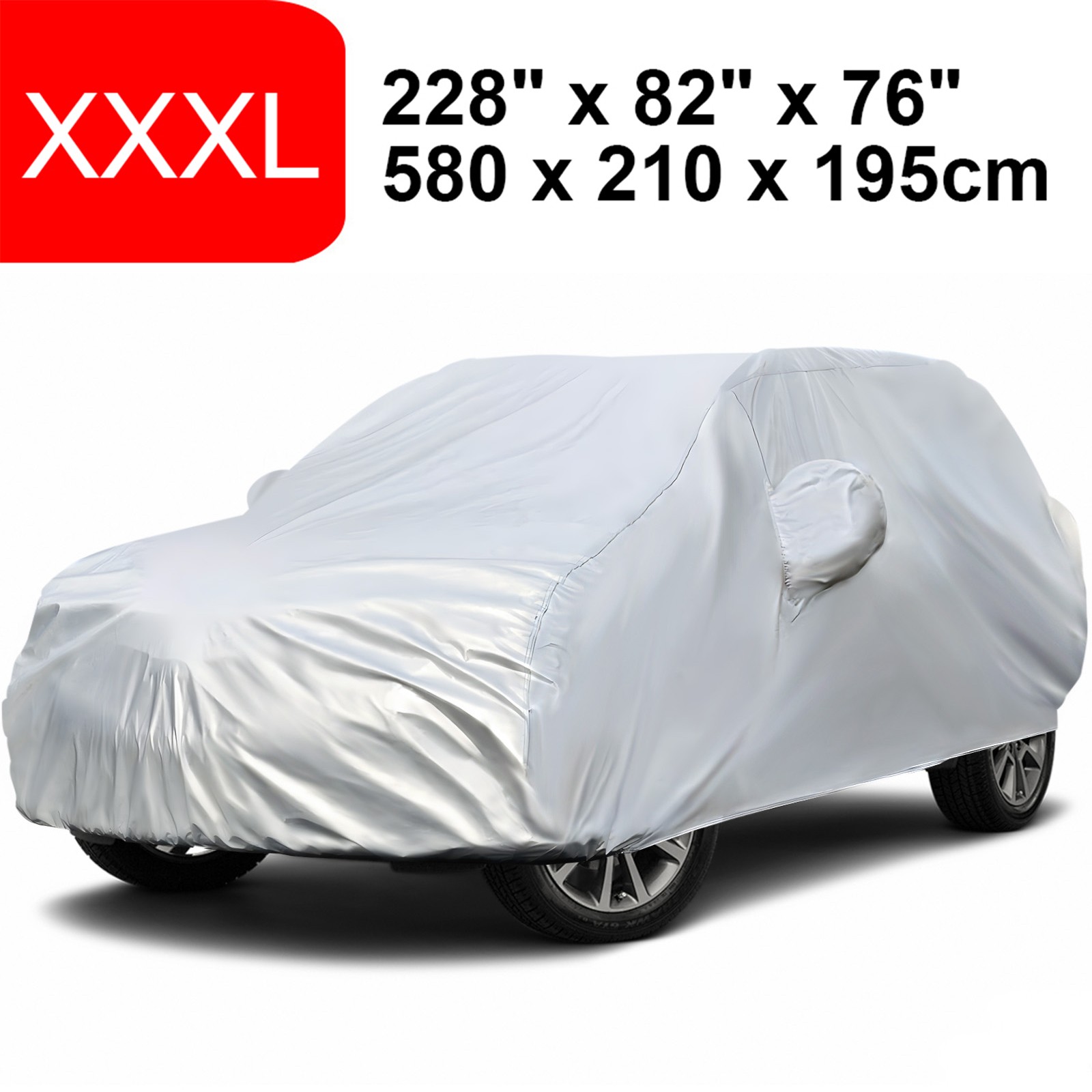 XXXL Large SUV Car Cover Outdoor Waterproof Wind Dust Sun All Weather Protection