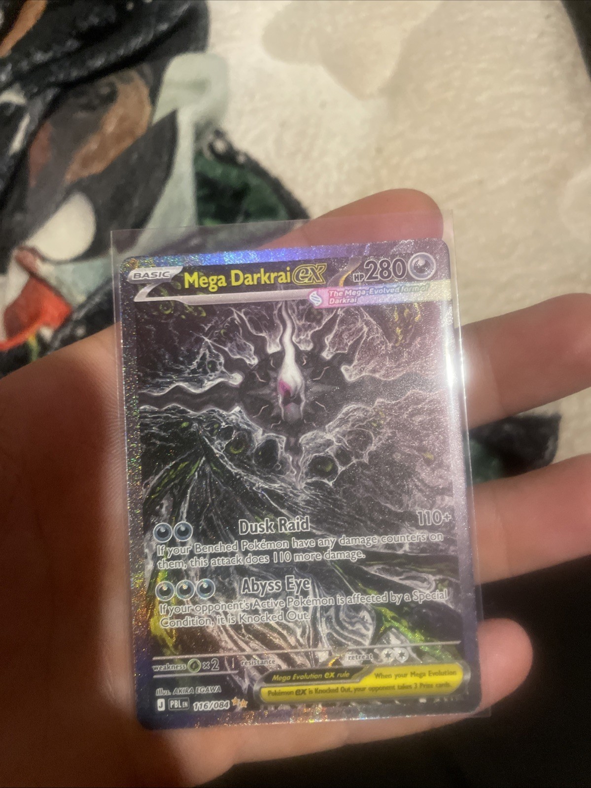 Mega Darkrai ex 116/084 Me05: Pitch Black Holo