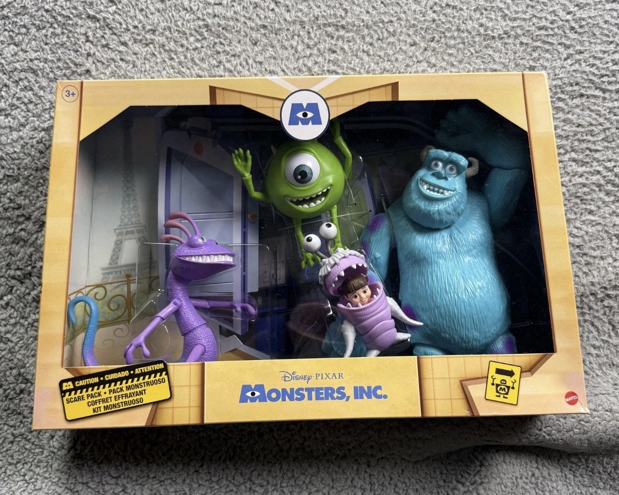 Monsters Inc Scare Pack Figures Set Mike Sulley Boo Randall New Sealed Monsters Inc Scare Pack Figures Set Mike Sulley Boo Randall New Sealed