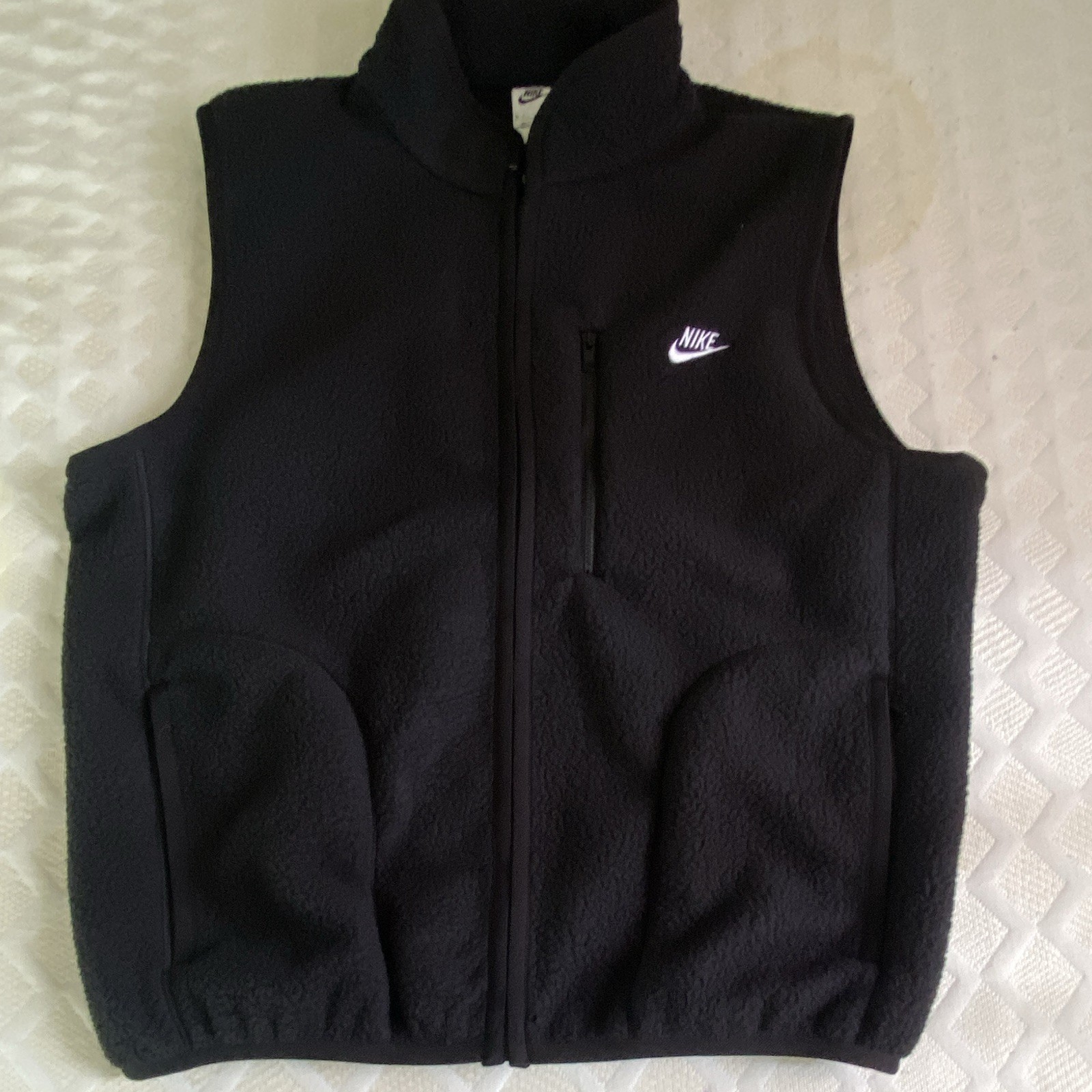 $95 Nike Sportswear Club Winterized Vest Mens Medium Loose Black