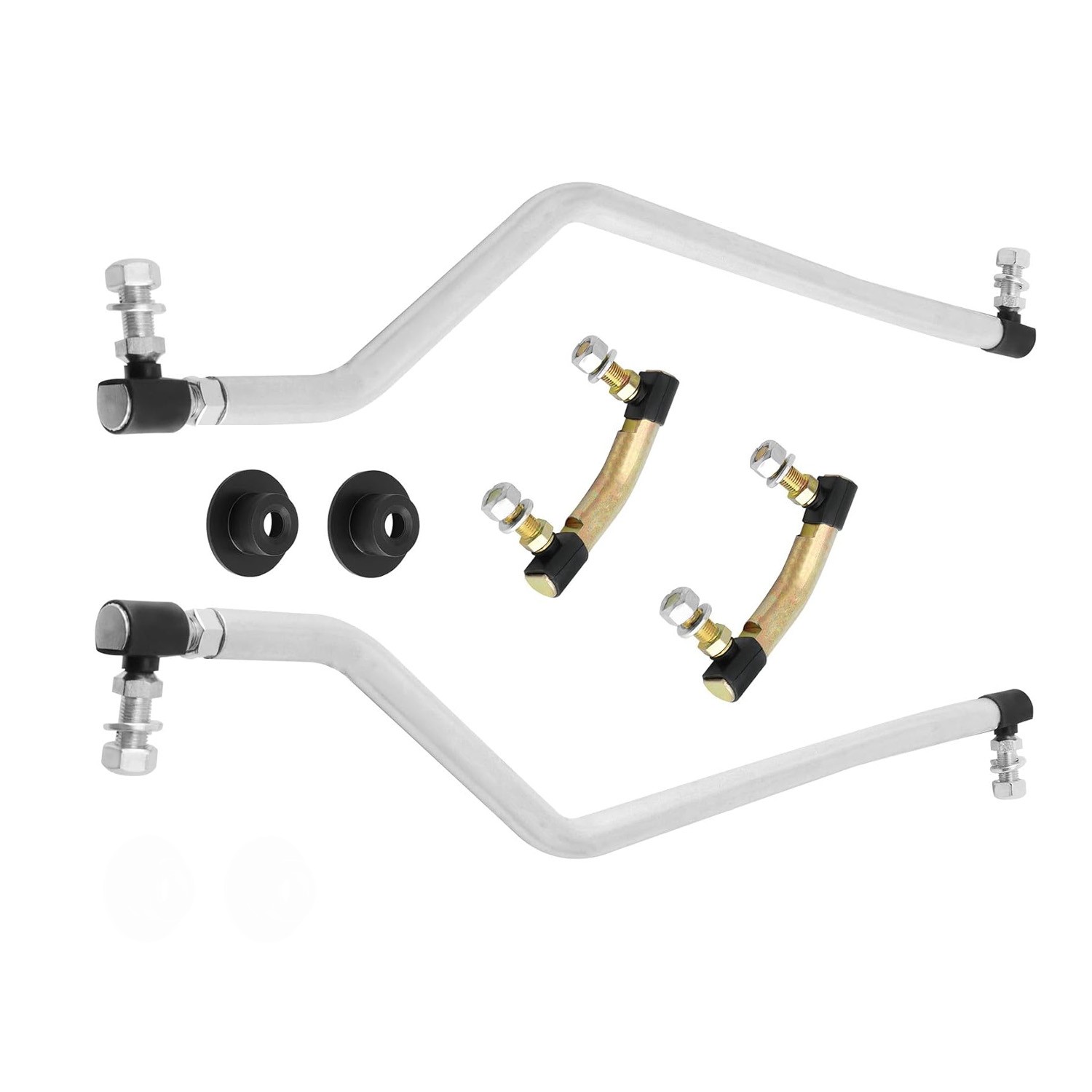 A Pair Adjustable Steering Drag Link w/ Gear Caps For Craftsman Husqvarna Poulan