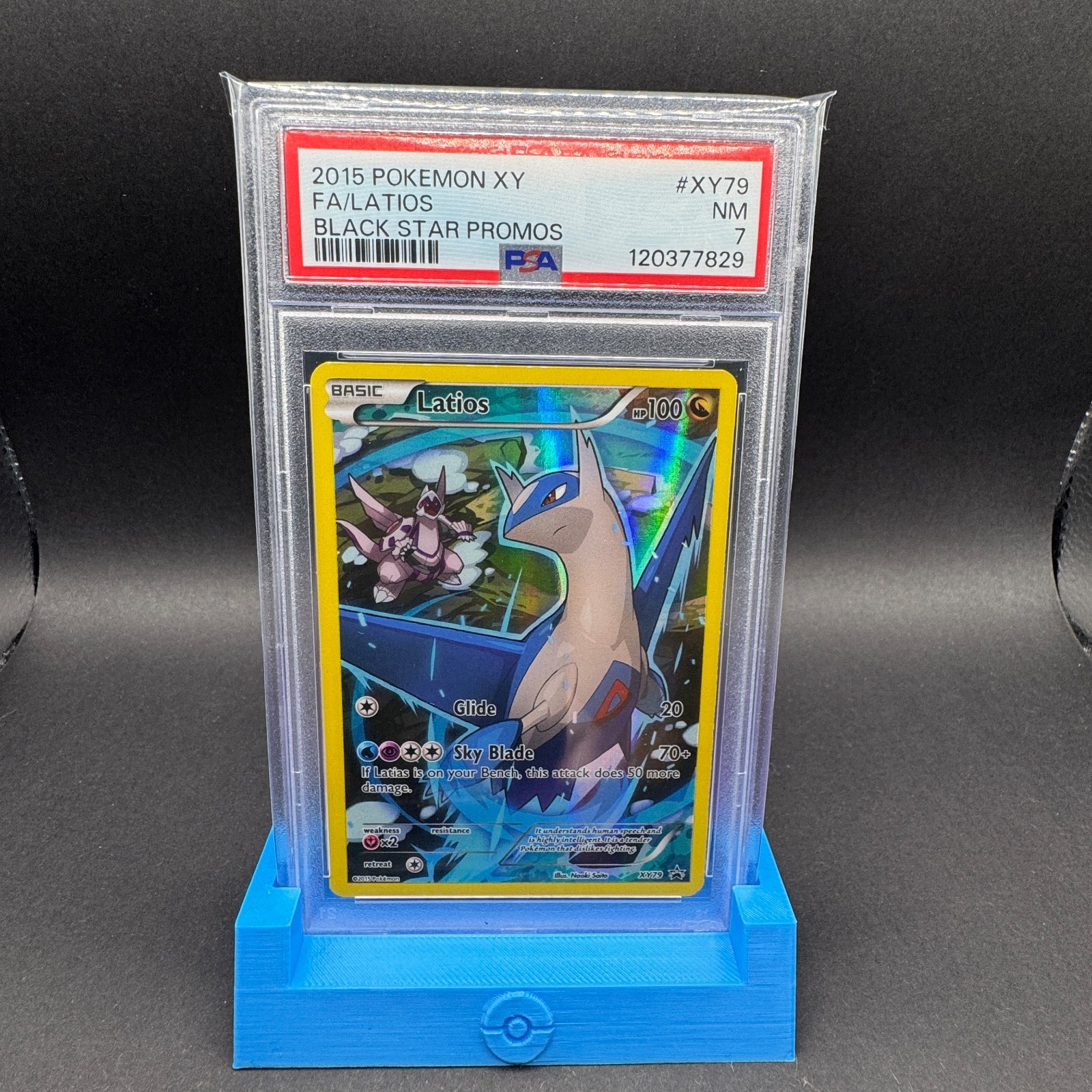 Latios Pokemon XY Promos XY79 Mid Era Black Star Full Art PSA 7 Naoki Saito