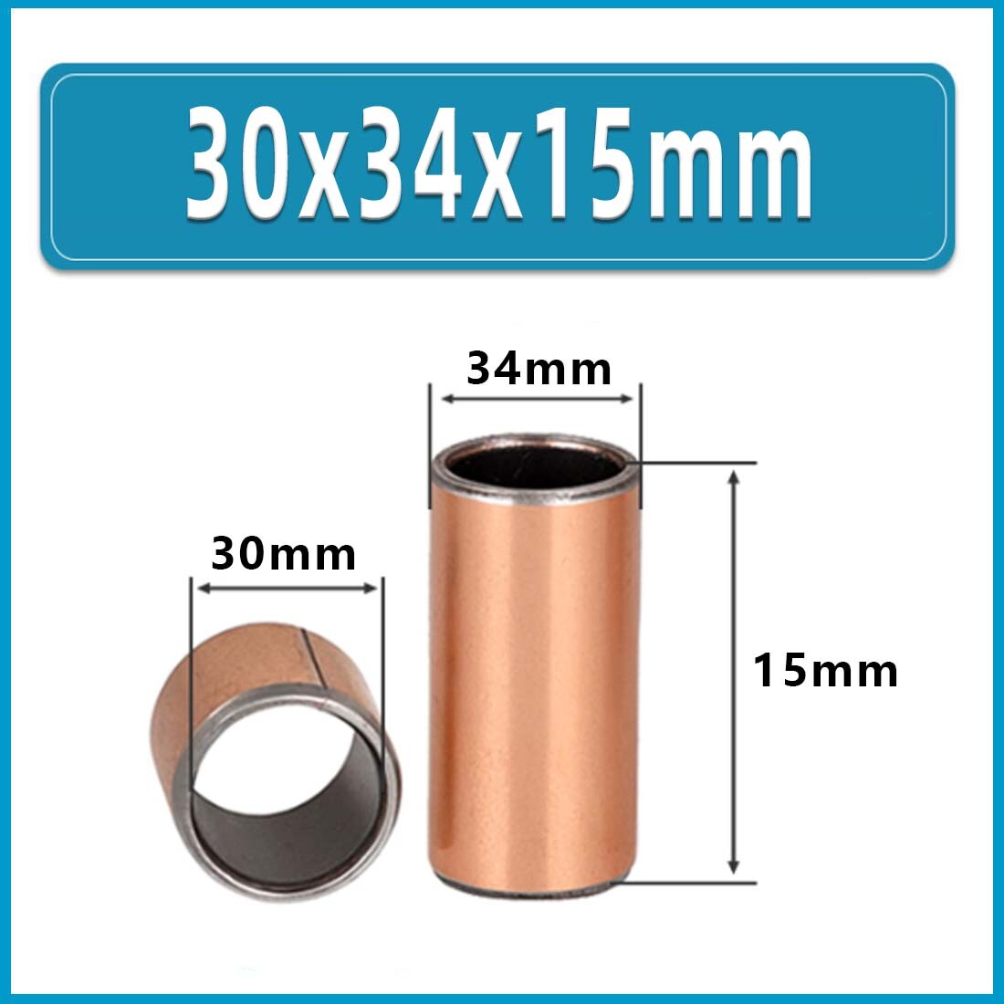 SF-1 Oilless Self Bushings Lubricating Composite Bearing Bushing Sleeve 30~200mm