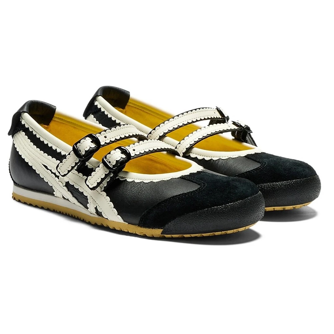 New Onitsuka Tiger Women's MEXICO 66 TGRS Mary Jane Ballet Flats New Onitsuka Tiger Women's MEXICO 66 TGRS Mary Jane Ballet Flats
