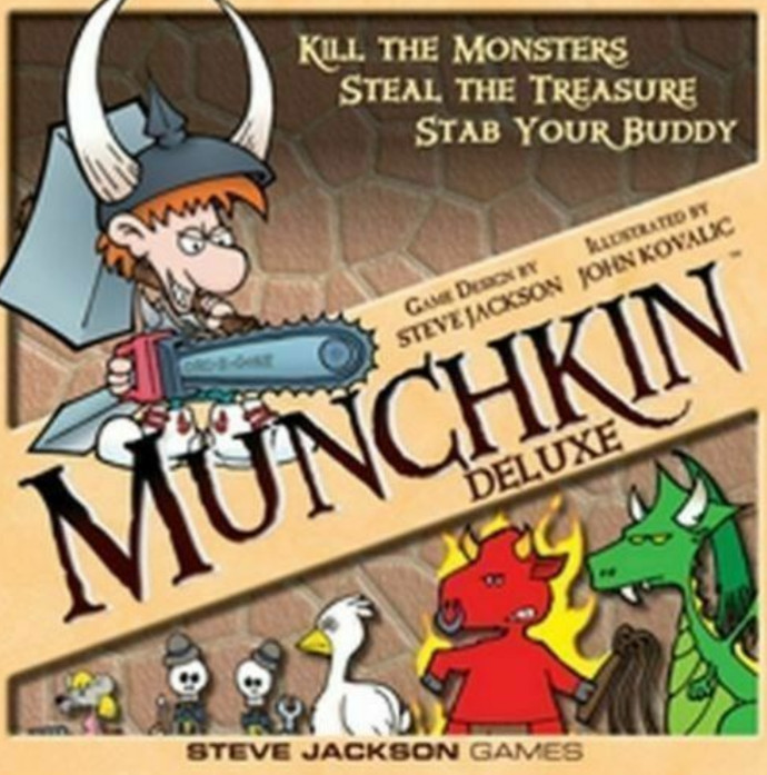 Munchkin Deluxe Board Card Game Steve Jackson Games SJG 1483 READ
