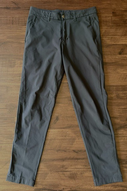 Lululemon Mens Commission Slim Pant Size 30/31 Obsidian Dark Gray 5 Pocket Chino Lululemon Mens Commission Slim Pant Size 30/31 Obsidian Dark Gray 5 Pocket Chino
