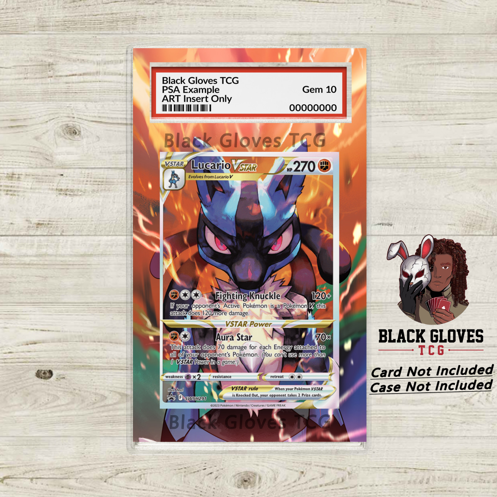 Lucario VSTAR Holo Promo SWSH: Sword & Shield Promo Extended Art Insert Lucario VSTAR Holo Promo SWSH: Sword & Shield Promo Extended Art Insert