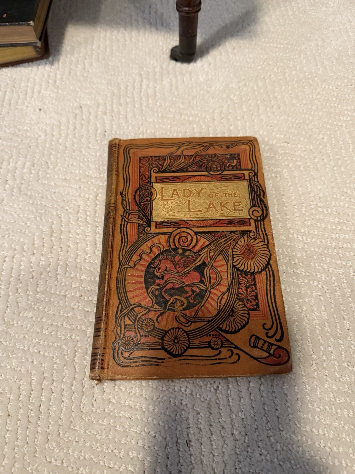 Antique THE LADY OF THE LAKE by Sir Walter Scott Illustrated Lippincott Co 1890
