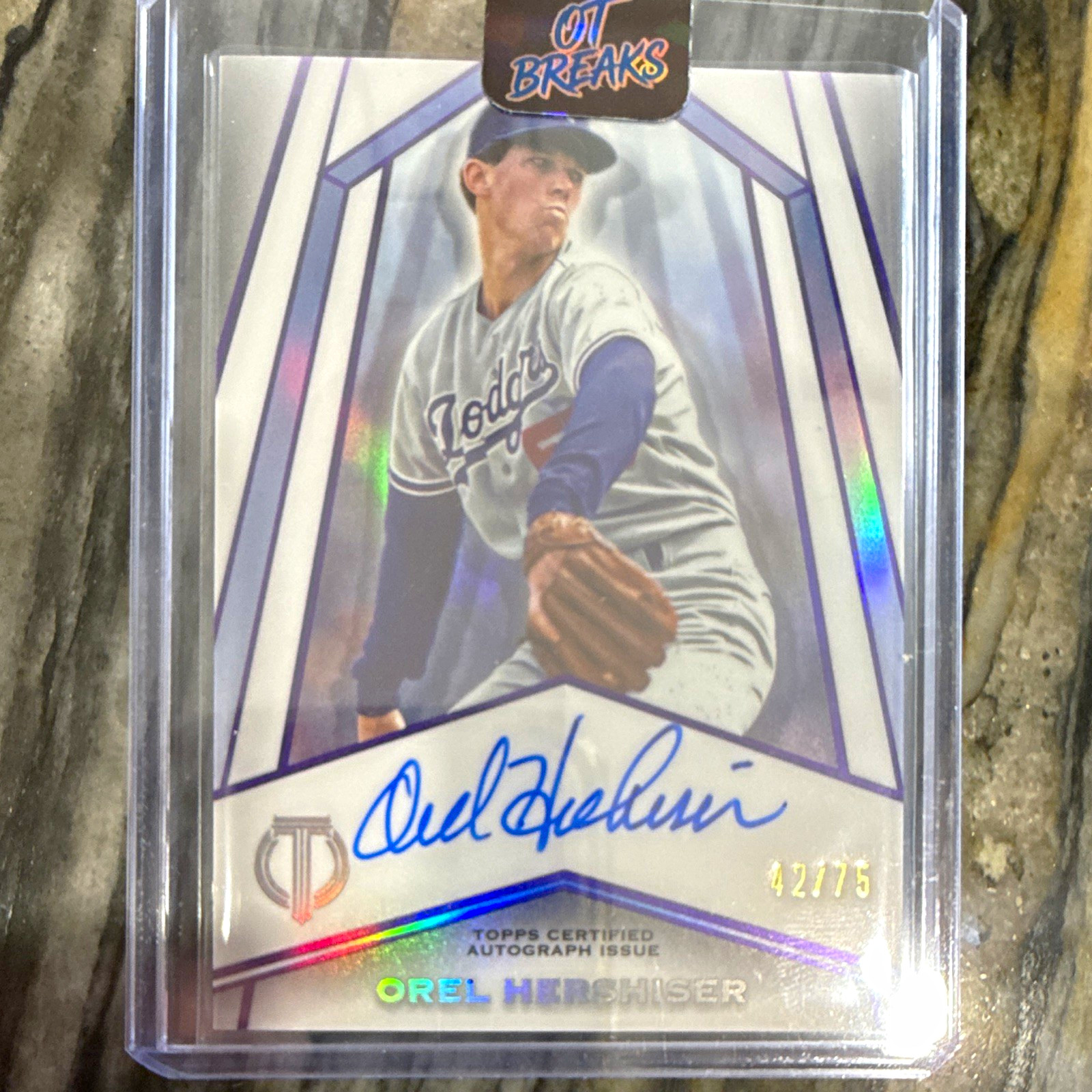 Topps 2026 Tribute Orel Hershiser Orange /25 Auto Dodgers